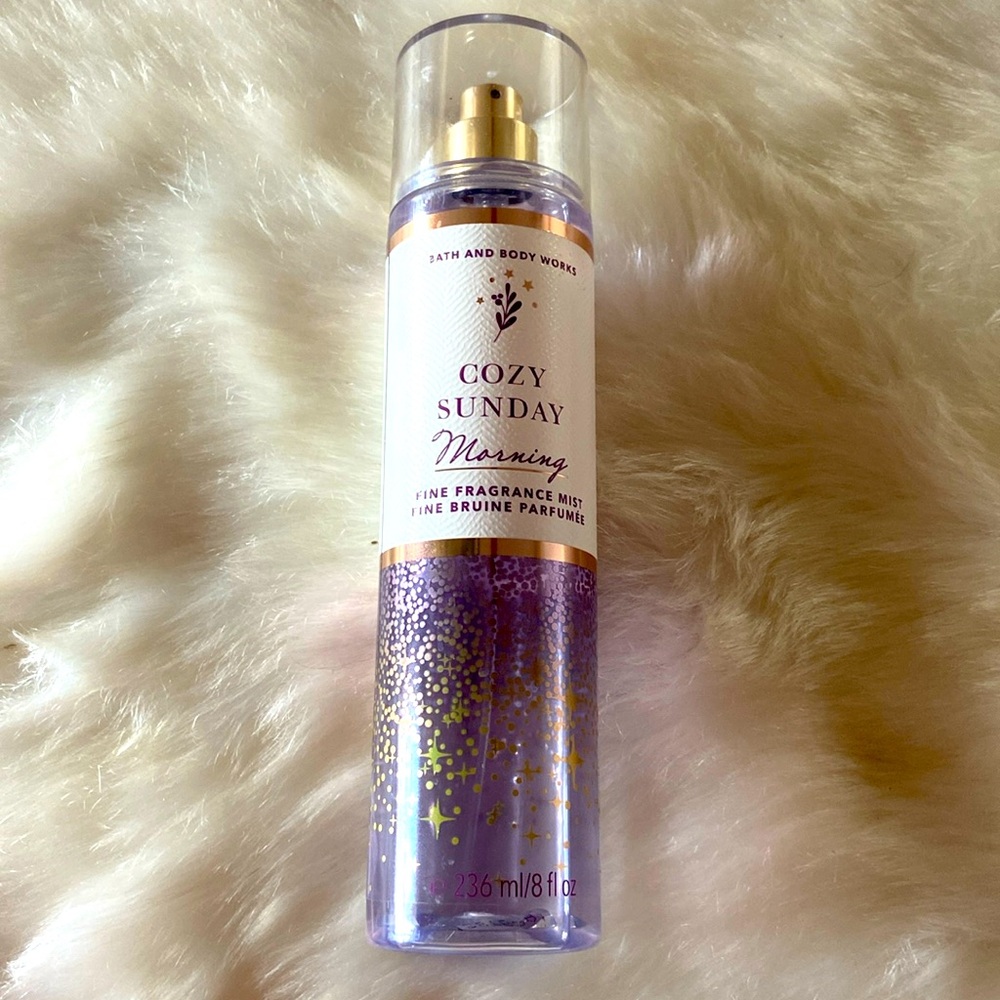 Bath and Body Work cozy Sunday morning fine fragrance mist